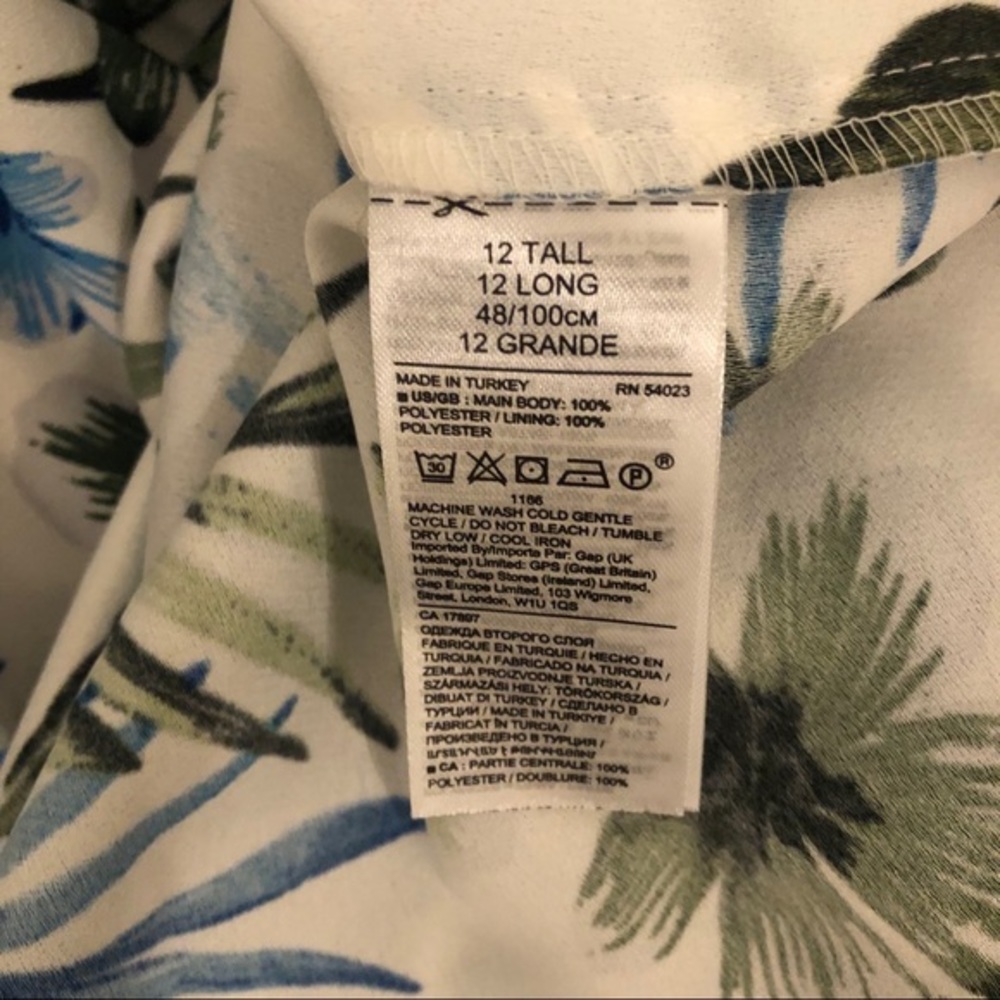 NEW Banana Republic White Tropical Floral Jumpsuit - Picture 8 of 8